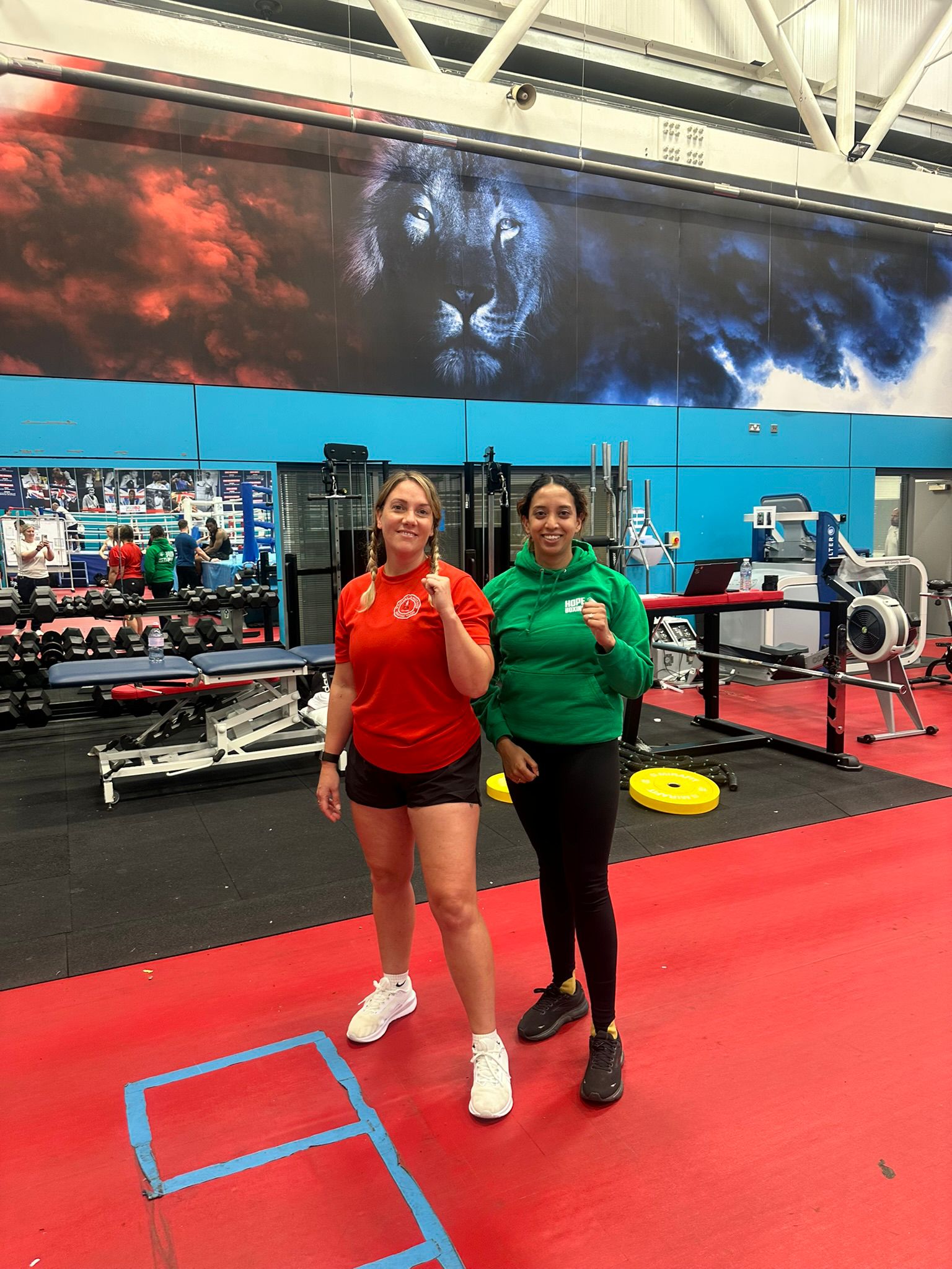 Rachel at the England Boxing national facility