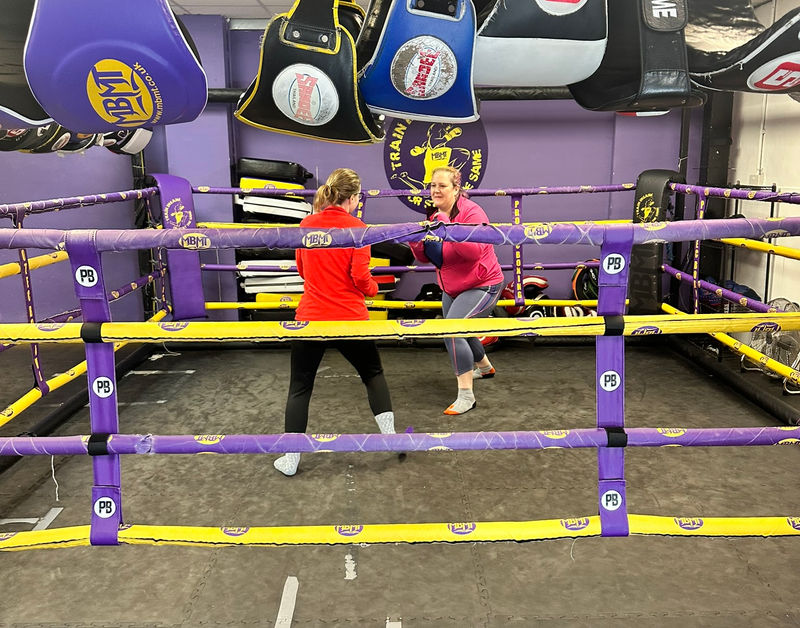 Pad work session with Rachel